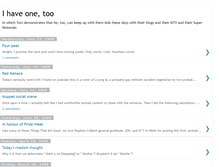 Tablet Screenshot of ihaveonetoo.blogspot.com