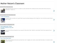 Tablet Screenshot of mothernaturesclassroom.blogspot.com
