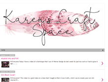 Tablet Screenshot of karenscraftspace.blogspot.com