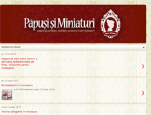 Tablet Screenshot of papusi-miniaturi.blogspot.com