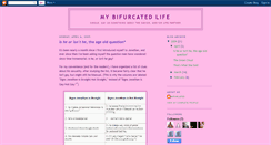 Desktop Screenshot of mybifurcatedlife.blogspot.com