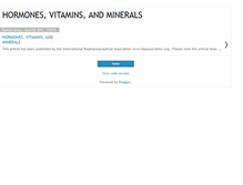 Tablet Screenshot of hormonsvitamins.blogspot.com