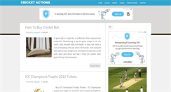 Desktop Screenshot of cricketactions.blogspot.com