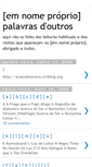 Mobile Screenshot of palavrasdoutros.blogspot.com