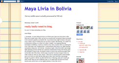 Desktop Screenshot of mayainbolivia.blogspot.com