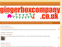 Tablet Screenshot of gingerboxcompany.blogspot.com