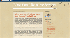 Desktop Screenshot of educationalresourceservices.blogspot.com