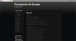 Desktop Screenshot of pensamentodeescape.blogspot.com