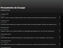 Tablet Screenshot of pensamentodeescape.blogspot.com