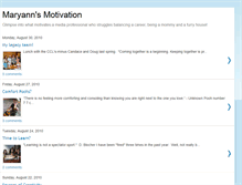 Tablet Screenshot of maryannsmotivation.blogspot.com