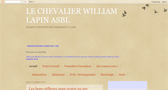 Desktop Screenshot of lechevalierwilliamlapin.blogspot.com