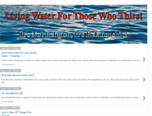 Tablet Screenshot of living-water-of-life.blogspot.com