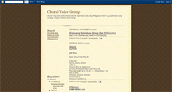 Desktop Screenshot of choralvoice.blogspot.com