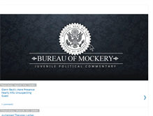 Tablet Screenshot of bureauofmockery.blogspot.com