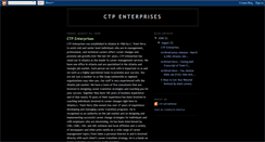 Desktop Screenshot of ctpenterprises.blogspot.com