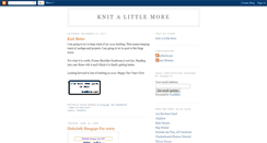 Desktop Screenshot of knitalittlemore.blogspot.com