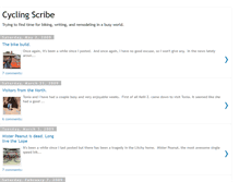Tablet Screenshot of cyclingscribe.blogspot.com
