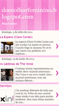 Mobile Screenshot of doceolharfeminino.blogspot.com