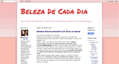 Desktop Screenshot of belezadecadadia.blogspot.com