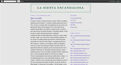 Desktop Screenshot of lasiestaescandalosa.blogspot.com