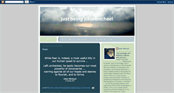 Desktop Screenshot of justbeingjohnmichael.blogspot.com