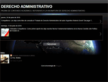 Tablet Screenshot of derechoadministrativo2010.blogspot.com