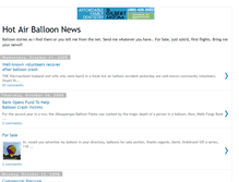 Tablet Screenshot of hotairballoonnews.blogspot.com