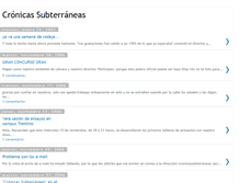 Tablet Screenshot of cronicas-subterraneas.blogspot.com
