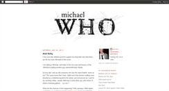 Desktop Screenshot of michaelwho.blogspot.com