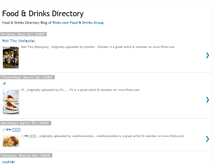 Tablet Screenshot of food-drinks-directory.blogspot.com