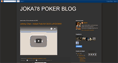 Desktop Screenshot of joka78pokerblog.blogspot.com