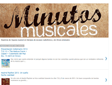 Tablet Screenshot of minutos-musicales.blogspot.com