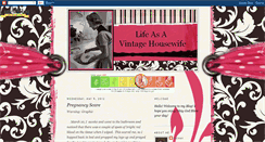 Desktop Screenshot of lifeasavintagehousewife.blogspot.com