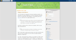 Desktop Screenshot of healthitnerd.blogspot.com