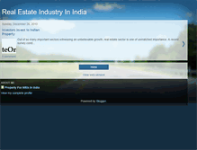 Tablet Screenshot of investmentinindianproperty.blogspot.com