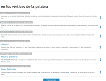 Tablet Screenshot of enlosverticesdelapalabra.blogspot.com