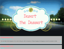 Tablet Screenshot of desertthedessert.blogspot.com