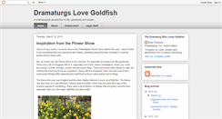 Desktop Screenshot of dramaturgslovegoldfish.blogspot.com