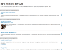 Tablet Screenshot of infobestari.blogspot.com