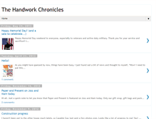 Tablet Screenshot of handworkchronicles.blogspot.com