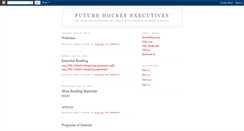 Desktop Screenshot of futurehockeyexecutives.blogspot.com