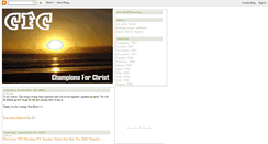 Desktop Screenshot of championsforchrist.blogspot.com