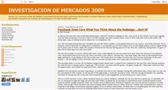 Desktop Screenshot of investigaciondemercado2009.blogspot.com