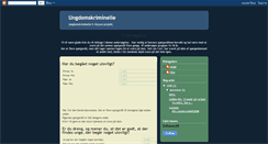 Desktop Screenshot of kriminelle-unge.blogspot.com