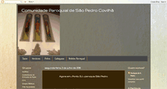 Desktop Screenshot of paroquiadesaopedro.blogspot.com