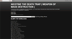 Desktop Screenshot of nicotinethedeathtrap.blogspot.com