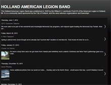 Tablet Screenshot of hollandlegionband.blogspot.com