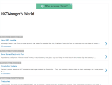 Tablet Screenshot of nxtmongersworld.blogspot.com
