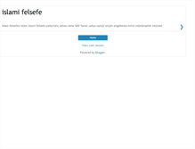 Tablet Screenshot of islamifelsefe.blogspot.com