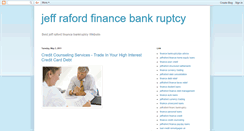 Desktop Screenshot of jeffraford-financebankruptcy.blogspot.com